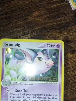 Pokemon Grumpig 30/106 EX Emerald Reverse Holo Stamped NM-MINT - Image 3