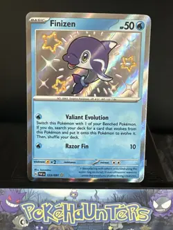 Pokemon Card Finizen 123/091 Scarlet Violet Paldean Fates Shiny Rare NM - Image 1