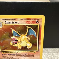 Charizard ITALIAN 4th Print VERY RARE. 4/102 Holo 1999-2000 Pokemon Card (used) - Image 4
