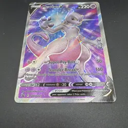 Pokemon TCG Card Mewtwo V SWSH229 Black Star Promo - NM - Image 3