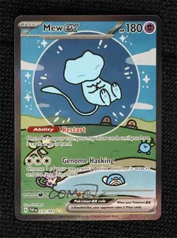 Mew ex Special Illustration Rare Pokemon Scarlet & Violet Paldean Fates PAF #232 - Image 1