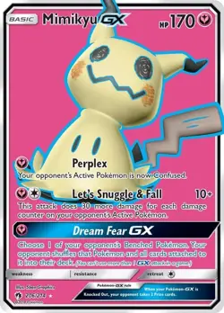 Mimikyu GX - 206/214 - Pokemon Lost Thunder Sun Moon Full Art Ultra Rare Card NM - Image 1