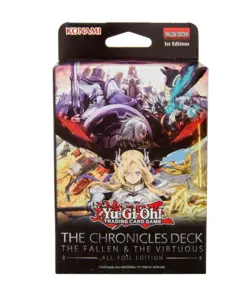 YUGIOH THE CHRONICLES DECK: THE FALLEN & THE VIRTUOUS (ALL-FOIL EDITION) DECK - Image 1