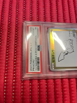 PSA 10 Pikachu 208/S-P Yu Nagaba X PCG Campaign Promo Japanese Pokemon Card h081 - Image 2