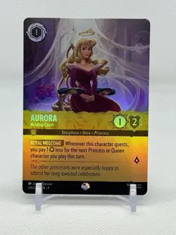 Disney Lorcana Fabled Aurora Holding Court Epic 206/204 - Cold Foil - Image 1