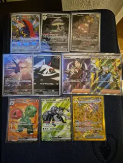 Pokemon TCG Surging Sparks 10 Card Bundle 6 IR 3 UR 1HR - Image 1