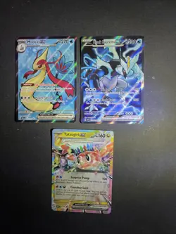 Pokemon Tcg Scarlet & Violet Surging Sparks Full Art Card Bundle X 3 - Image 1