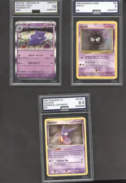 Pokemon Gengar Line 3 Graded Card Bundle - Image 1