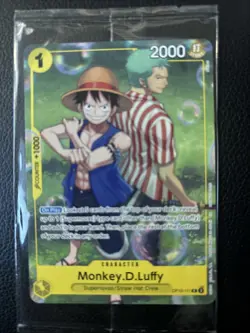 One Piece CCG Monkey.D.Luffy OP10-111 Rare Promo Card Factory Sealed Mint - Image 1