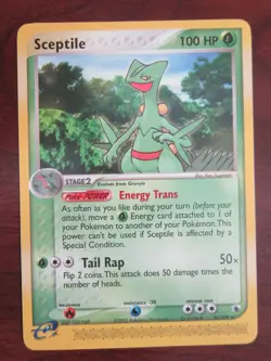 4 POKEMON CARD RUBY & SAPPHIRE E-SERIES NON HOLO SCEPTILE LAIRON NP NM- - Image 4