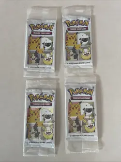 Pokemon 25th Anniversary General Mills Cereal Trading Card Booster Pack x4 - Image 2