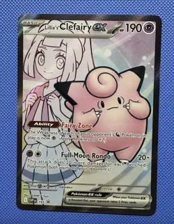 Lillie's Clefairy ex 195 Sv: Scarlet & Violet Promo Cards Holo NM - Image 1