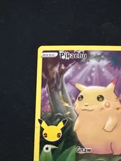 Pikachu 5/25 Pokemon Celebrations 25th Anniversary Set Full Art Card - Image 5