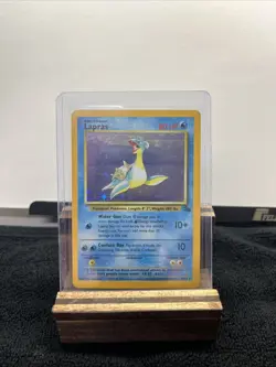 Pokemon TCG Lapras Fossil Holo Unlimited Rare Card 10/62 - Image 1