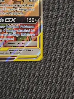 Raichu & Alolan Raichu GX 221/236 Unified Minds Pokemon Card Near Mint - Image 4
