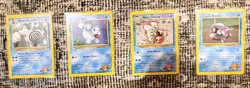 Pokemon TCG Gym Heros Lot (4 Cards) – Misty’s Poliwrath, Seel, Seaking, Shellder - Image 1