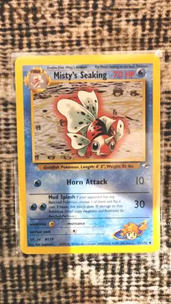 Pokemon TCG Gym Heros Lot (4 Cards) – Misty’s Poliwrath, Seel, Seaking, Shellder - Image 4
