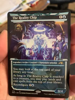 Kamigawa Neon Dynasty The Reality Chip (Showcase) Magic The Gathering Card - Image 1