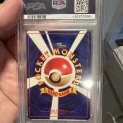 PSA 9 Pikachu Japanese Base Set Basic 1996 P.M. Pokemon Mint 9 Graded Card #25 - Image 4