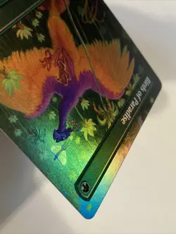 MTG Birds of Paradise *BORDERLESS FOIL* Dominaria Remastered 439 NM - Image 4