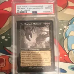 Magic: The Gathering The Meathook Massacre Legendary Enchantment Black Retro Fr… - Image 1