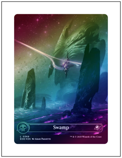 1x Swamp, Galaxy Foil 0369, Edge of Eternities, Magic MTG NM - Image 1