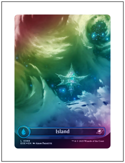 1x Island, Galaxy Foil 0368, Edge of Eternities, Magic MTG NM - Image 1