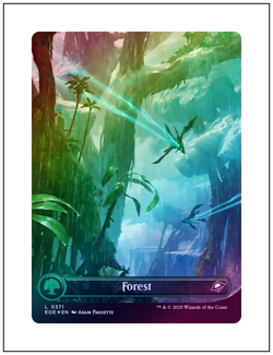 1x Forest, Galaxy Foil 0371, Edge of Eternities, Magic MTG NM - Image 1