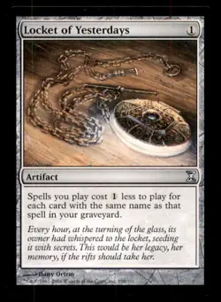 MTG Locket of Yesterdays LP Light Play Time Spiral [2764] - Image 1