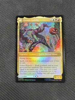 FOIL Norman Osborn / Green Goblin SPM 0039 Mythic MTG Marvel's Spider-Man - Image 2