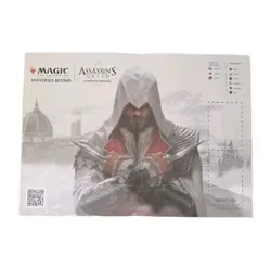 Assassin's Creed Magic: The Gathering Exclusive Cardboard Promo Play Mat Unused - Image 1