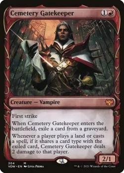 MTG Cemetery Gatekeeper - Innistrad: Crimson Vow #304 Non-Foil - Image 1