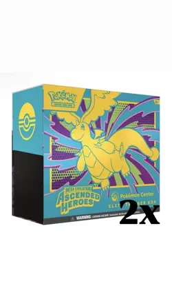 Pokemon TCG: Mega Evolution-Ascended Heroes POKEMON CENTER ETB - PRESALE ✅ x2 - Image 1