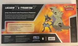 2023 Pokemon TCG Lucario V & Tyranitar V Heavy Hitters Premium Collection 820650856716 - Image 2