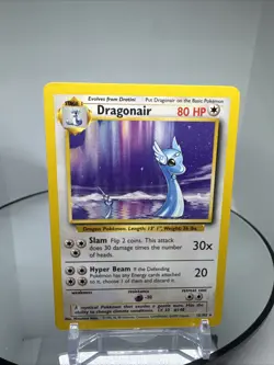 Dragonair 18/102 Base Set Pokemon Card 1999 Vintage WOTC Rare Non-Holo - Image 2