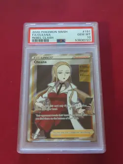 Oleana 191/192 PSA 10 English Rebel Clash Full Art Pokemon Card 2020 GEM MINT - Image 1