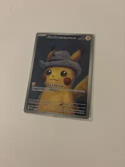 SEALED Pokemon x Van Gogh: Pikachu with Grey Felt Hat SVP 085 Promo Card - Image 2