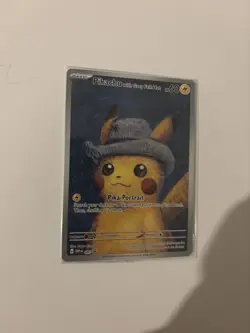 SEALED Pokemon x Van Gogh: Pikachu with Grey Felt Hat SVP 085 Promo Card - Image 3