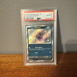 2024 POKEMON PAF EN-PALDEAN FATES SHINY RARE #180 PALDEAN WOOPER PSA 10 - Image 1