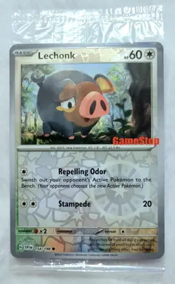 Sealed Pokemon Center Gamestop Stamped Exclusives Lechonk Promo 154, 155 / 198 - Image 3