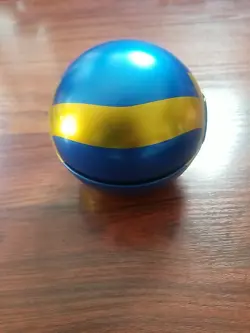 Quick Ball Pokemon Collectible Tin: Blue and Yellow Pokeball (Empty) - Image 4