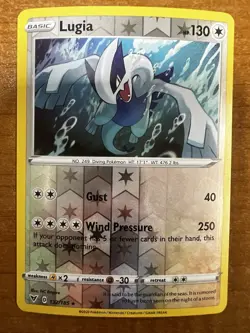 Lugia 132/185 Reverse Holo Rare SWSH04 Vivid Voltage Pokemon TCG LP - Image 1