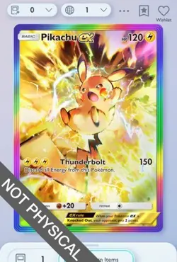 Pikachu Rainbow Rare 2⭐, Pokemon TCG Pocket, Shining Revelry, English - Image 1