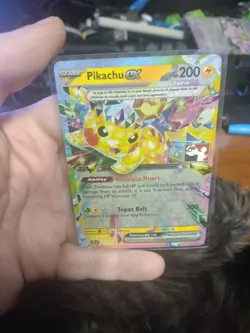 057/191 Pikachu ex Pokemon TCG Prize Pack Series 7 Play Stamped Surging Sparks - Image 1