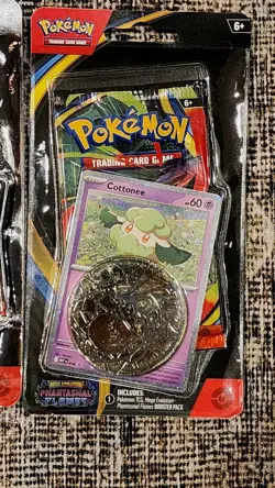 Pokemon TCG Phantasmal Flames Blister Bundle Cottonee & Whimsicott Sealed 2 Pack - Image 3