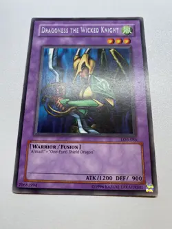 Dragoness The Wicked Knight Unlimited LOB-086 HP Yu-Gi-Oh! - Image 1
