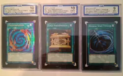 2024 Yu-Gi-Oh! Lot of 3 Graded Prismatic Collectors Rare Cards - Image 1