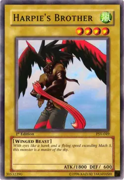 Yugioh! Harpie's Brother - PSV-049 - Common - 1st Edition Near Mint, English - Image 1