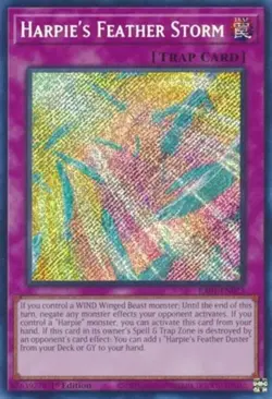 Yugioh! LP Harpie's Feather Storm - RA01-EN073 - Secret Rare - 1st Edition Light - Image 1