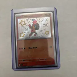 💥 Charcadet - # 114/091 Pokemon TCG SV: Paldean Fates Shiny Rare Holo 2024 - Image 1
